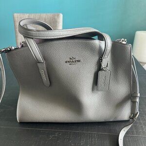Authentic Coach Gray Large Tote Purse Handbag